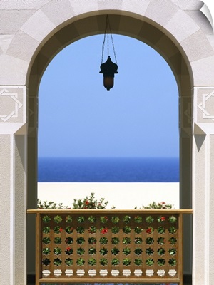 View Through Archway To Beach And Sea