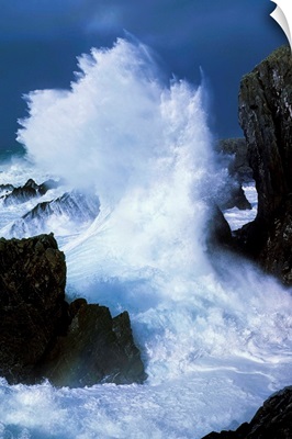 Waves Crashing On Rocks, Ireland