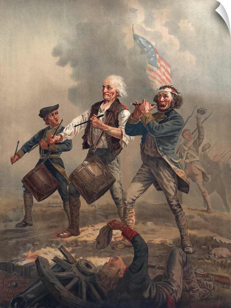 Yankee Doodle Or The Spirit Of '76 Chromolithograph Published By J.F. Ryder After Archibald M. Willard.