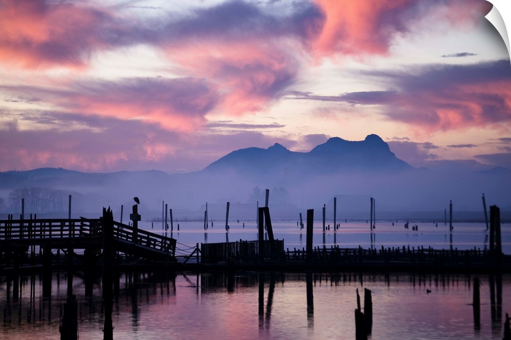 Youngs Bay and Saddle Mountain; Astoria, Oregon, United States of America