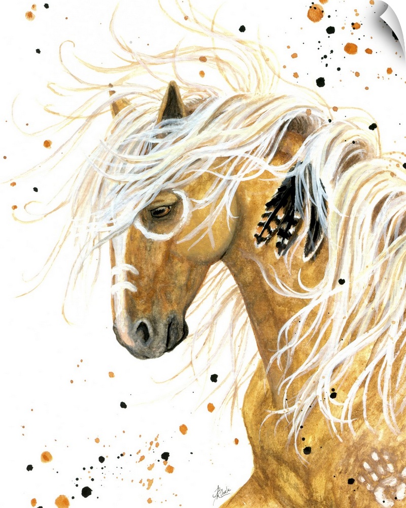 Majestic Series of Native American inspired horse paintings.