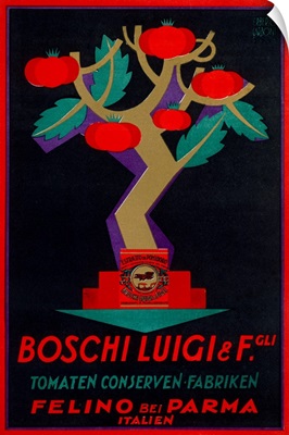 Boshi Luigi, Tomato Sauce, Vintage Poster