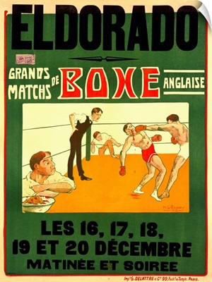 Boxing Match, El Dorado, Vintage Poster