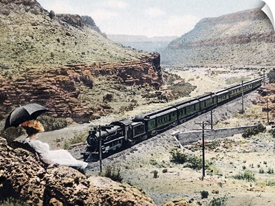 California Limited in Crozier Canyon Arizona Vintage Photograph 1