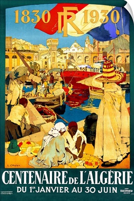 Centenaire de lAlgerie, Vintage Poster, by Leon Cavvy