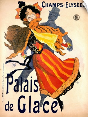 Champs Elysees: Palais de Glace, Vintage Poster, by Jules Cheret