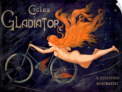 Cycles Gladiator by Georges Massias, Vintage Poster