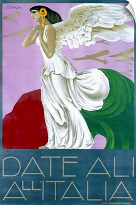 Date Ali AllItalia, Vintage Poster, by Alberto Bianchi