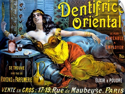 Dentifrice Oriental, Vintage Poster, by Jean de Paleologue