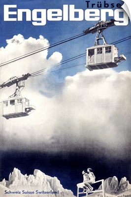 Engelberg Ski, Trubsee, Vintage Poster