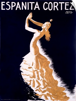 Espanita Cortez, Vintage Poster, by Paul Colin