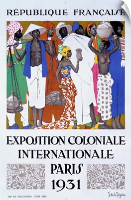 Exposition Coloniale, Paris 1931, Vintage Poster, by Jacques Neziere