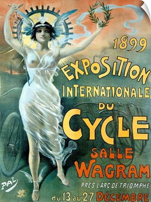 Exposition du Cycle, c. 1899, Vintage Poster, Jean de Paleologue