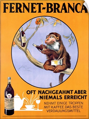 Fernet Branca, Vintage Poster, by Aldo Mazza