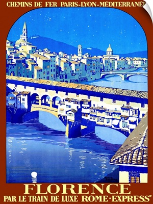 Florence, Vintage Poster, by Roger Broders
