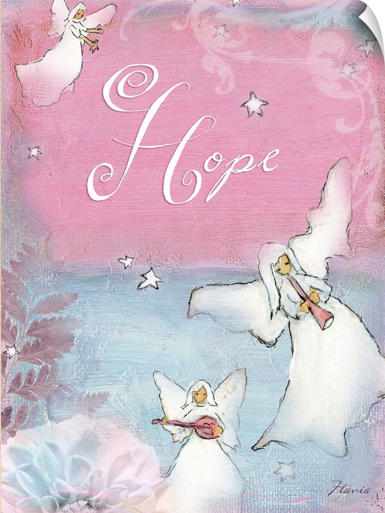 Hope Angels Inspirational Print