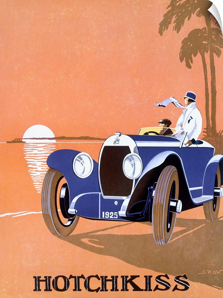 Vintage Auto Racing Poster
