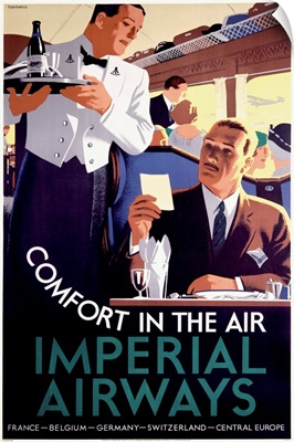 Imperial Airways, Comfort In The Air, Vintage Poster