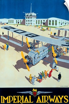 Imperial Airways, Vintage Poster, by Harold McCready