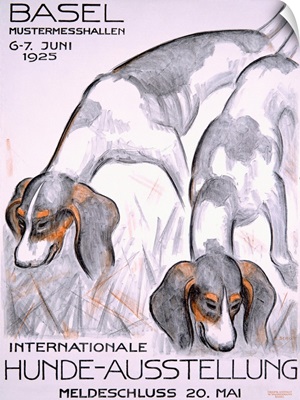 Internationale Hunde Ausstellung, Vintage Poster