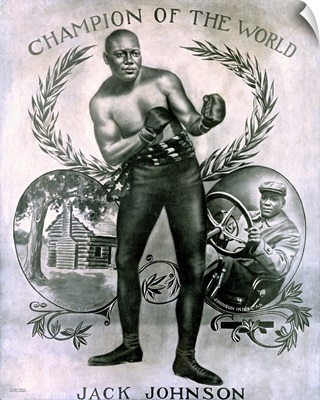 Jack Johnson, Heavyweight Champion of the World, Vintage Poster