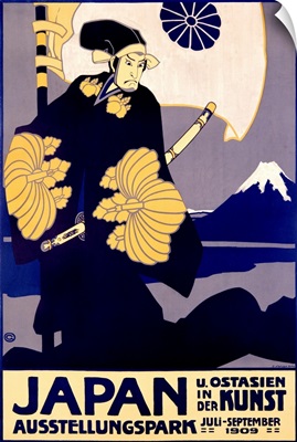 Japan, Kunst, 1909, Vintage Poster