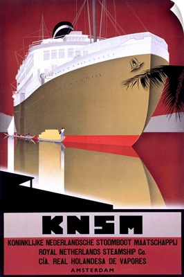 KNSM, Vintage Poster, by Willem Ten Broek