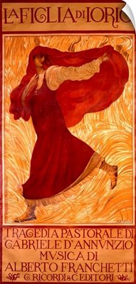 La Figlia di Lorio, Vintage Poster, by Adolfo de Carolis