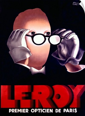 Leroy, Opticien, Vintage Poster, by Paul Colin