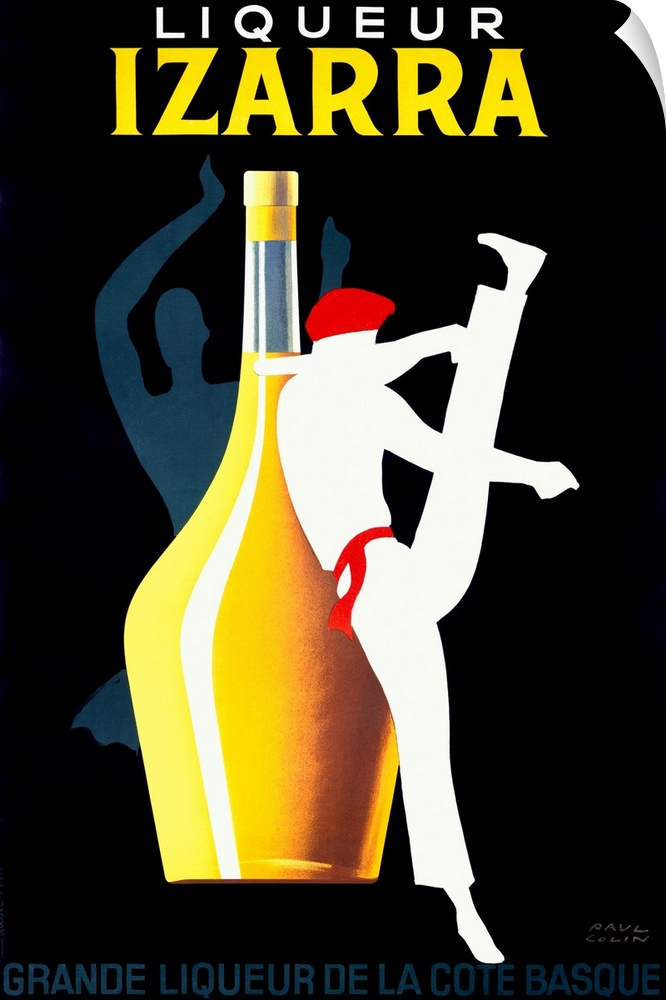 Art Deco poster by Paul Colin advertising Liqueur Izarra.