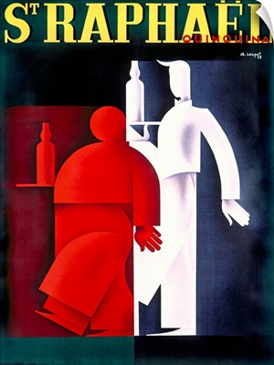 Loupout St. Raphael Wine Vintage Advertising Poster