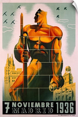 Madrid, November 7, 1936, Vintage Poster