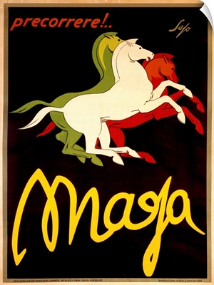 Mafa, Precorrere, Vintage Poster