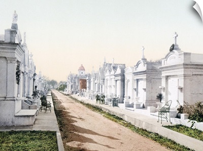Metairie Cemetary New Orleans Louisiana Vintage Photograph