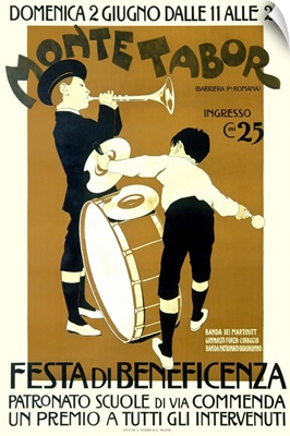 Monte Tabor Bennefit Festa, Vintage Poster