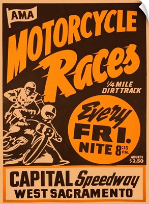 Motorcycle Race Capital Speedway, CA