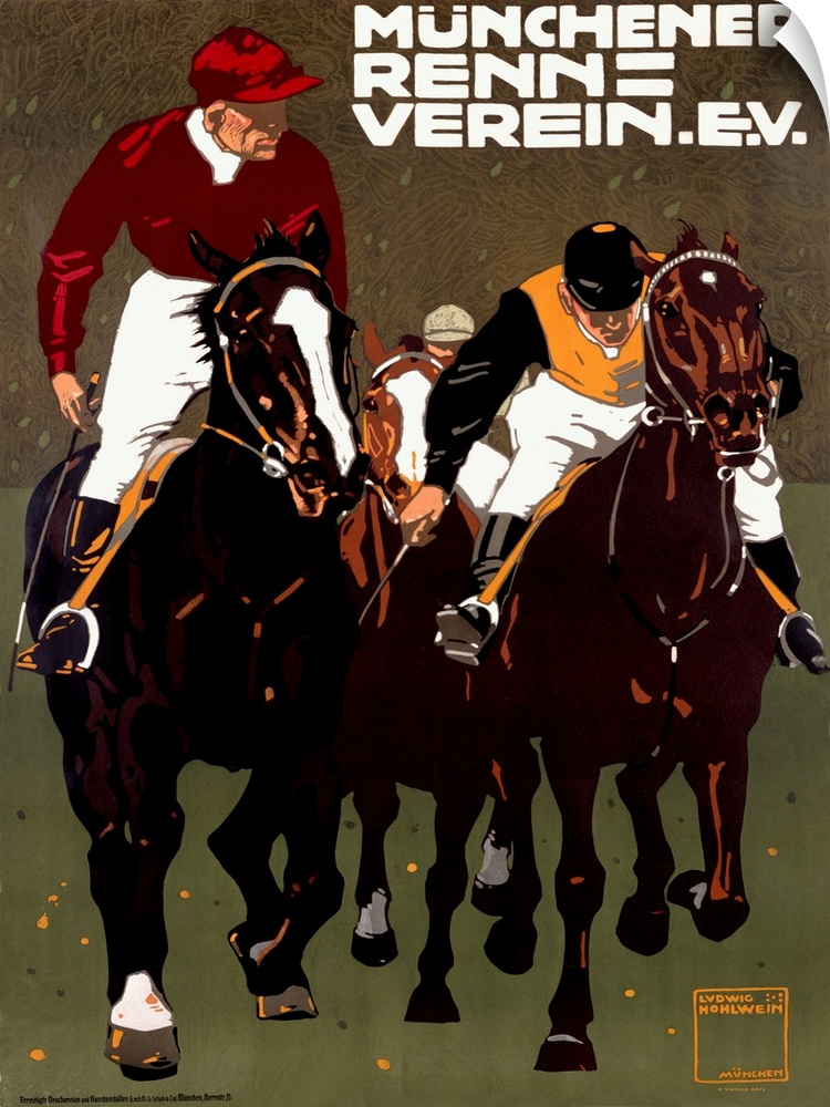 Munich Horse Race Association Poster