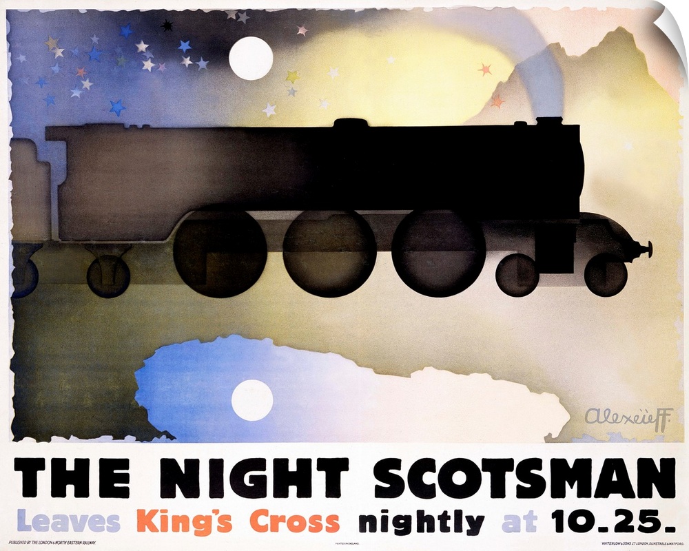 Night Scotsman Vintage Advertising Poster
