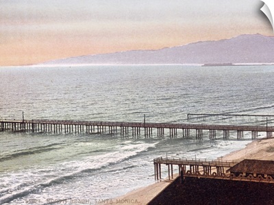 North Beach Santa Monica California Vintage Photograph