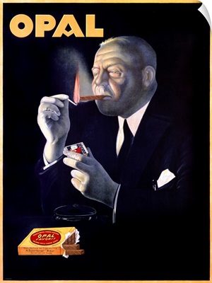 Opal, cigars, Vintage Poster