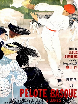 Pelote Basque, Vintage Poster, by Clementine Helene Dufau