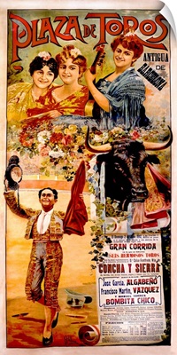 Plaza de Toros, Barcelona, Vintage Poster