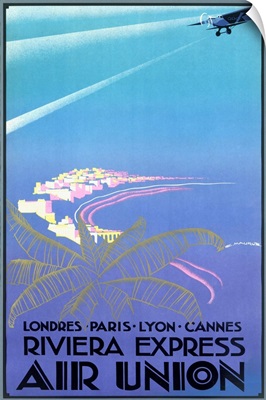 Riviera Express Air Union, Vintage Poster