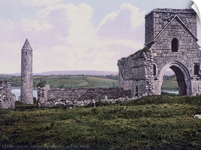 Ruins Devenish Island Lough Erne