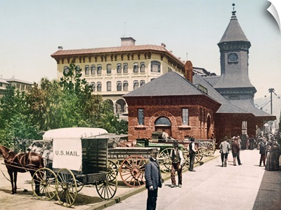 Santa Fe Depot and Hotel Green Pasadena California Vintage Photograph
