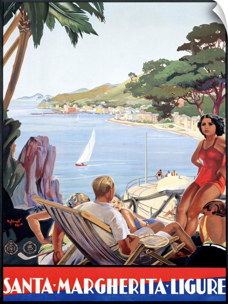 Santa Margherita Portofino Ligure, Vintage Poster