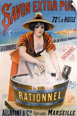 Savon Extra Pur, le Rationnel, Vintage Poster, by Jean de Paleologue