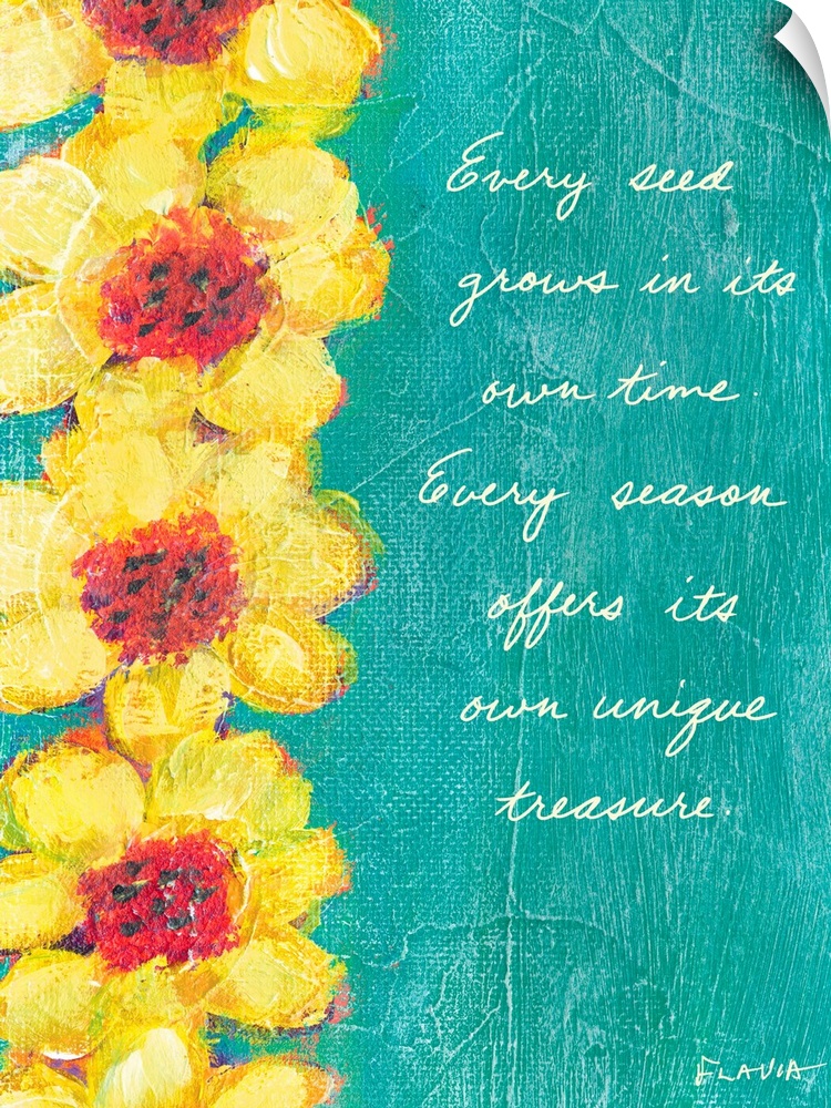Sunflower Inspirational Print