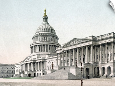The Capitol at Washington District of Columbia Vintage Photograph