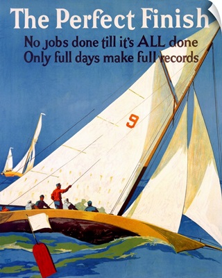 The Perfect Finish, Vintage Poster, by Frank Mather Beatty